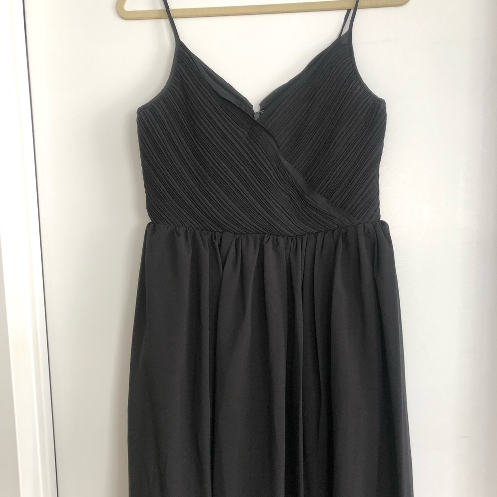 Banana republic black chiffon dress